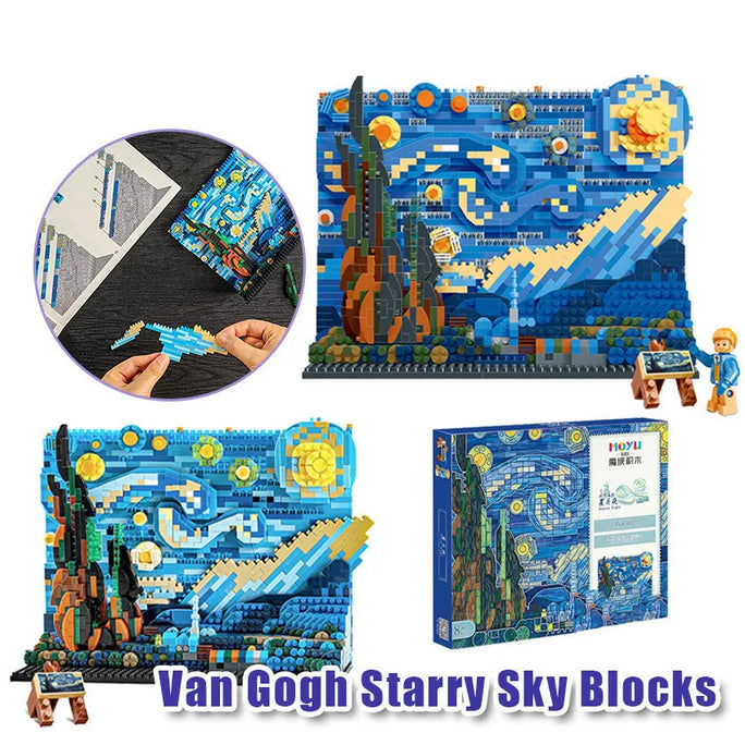 Starry Night Building Blocks Set